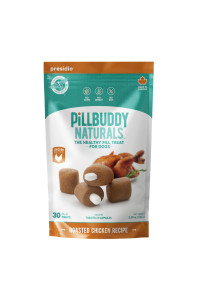 Presidio Pill Buddy Naturals - Chicken Recipe Pill Hiding Treats for Dogs - Make A Perfect Pill Concealing Pocket Or Pouch - 30 Servings