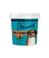 Stewart Freeze Dried Dog Treats, Wild Salmon, Grain Free & Gluten Free, 2.75 Ounce Resealable Tub, Single Ingredient, Made in USA, Dog Training Treats