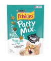 Purina Friskies Made in USA Facilities Cat Treats, Party Mix Meow Luau Crunch - (6) 6 oz. Pouches