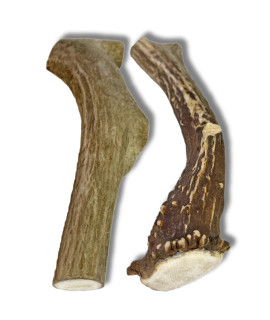 WhiteTail Naturals - Deer Antlers for Large Dogs - (2 Pack Large) - Organic Antler Dog Chew - Naturally Shed, Long Lasting Chew Bone, Made in USA