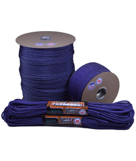 Bored Paracord - 1, 10, 25, 50, 100 Hanks 250, 1000 Spools of Parachute 550 cord Type III 7 Strand Paracord Well Over 300 colors - Purple Rain - 1000 Foot Spool