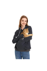 Unisex Big Pouch Hoodie Long Sleeve Pet Dog Holder carrier Sweatshirt