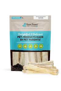 Raw Paws Compressed Rawhide Bones for Dogs, 8-inch, 2-Count - Packed in USA - Long Lasting Dog Chews - Natural Pressed Rawhides - Rawhide Bones for Large Dogs - Raw Hide Bones for Aggressive Chewers