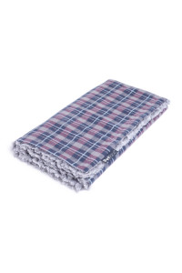 Petface check Pattern comforter Dog Blanket, Dove grey