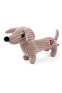 Petface Dougie Deli cord Dog Toy, Tan, Biege