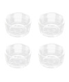 Senzeal 4X Glass Reptile Feeding Dish Food Water Bowl Feeder Bowl Cup Basin Tray Container for Small Pets Reptile Lizard Spider Scorpion Corn Snake Centipede Crickets