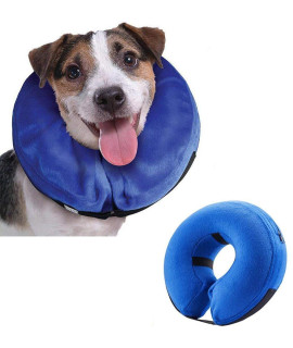 Emwel Pet Inflatable collar for Large Dogs, comfy Pet collar cone for Recovery, Inflatable Basic Dog collars, L