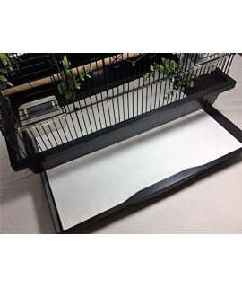 Bird cage Liners - POLY cOATED - Medium cages - custom Size - 150 Pre-cut Sheets - Up To 300 Ft of paper