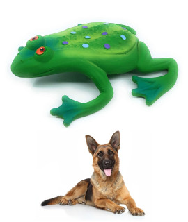 Large Squeaky Frog Dog Toys. 100% Natural Rubber (Latex). Complies to Same Safety Standards as Children? Toys. Soft & Squeaky. Best Dog Toy for Large Dog