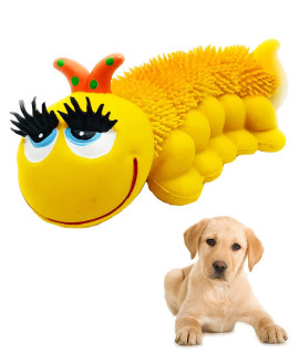 Sensory Caterpillar - Squeaky Dog Toys - Soft, Natural Rubber (Latex) - for Puppies, Small Dogs & Medium Dogs - Complies with Same Safety Standards as Children? Toys