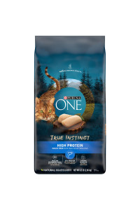 Purina ONE Natural, High Protein, Grain Free Dry Cat Food, True Instinct With Real Ocean Whitefish - 6.3 lb. Bag