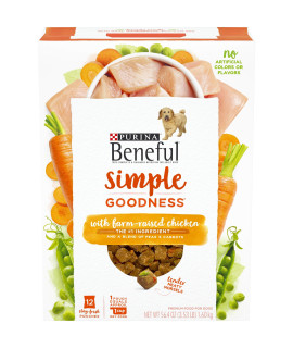 Purina Beneful Dry Dog Food, Simple Goodness With Farm Raised Chicken - 12 ct. Box