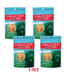 Charlee Bear Dog Treat with Cheese & Egg (4 Pack) 6 oz Each