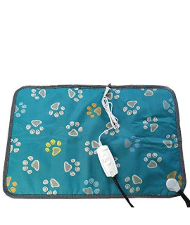 Beau Kinetic Warmer Pet Heat Mat Safety Indoor Pet Heating Pad 28W-55W Adjustable Temperature Waterproof cat Dog Pet Bed Soft and Power Saving Electric Heating Blanket 19.69 x 27.56 inches Large