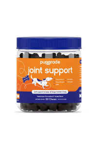 PupGrade Joint Support Supplement for Dogs - Natural Glucosamine Chondroitin with MSM - Hip & Joint Pain Relief - Recommended for Hip Dysplasia, Arthritis & Joint Disease - USA Tested - 60 Chews