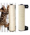IXI Cat Scratching Post - The Cat Scratching Pole Designed for Cage Cat Scratcher Made by Sisal Cat Cage Scratching Post Cat Furniture (2.7 x 15.7 inch)