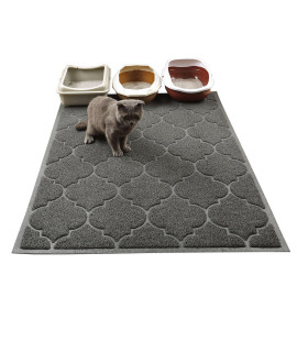 Cat Litter Mat, XL Super Size, Phthalate Free, Easy to Clean, 46x35 Inches, Durable, Soft on Paws, Large Litter Mat.