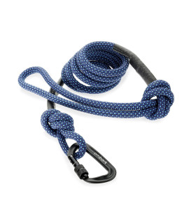 Embark Pets Sierra Leash/Mountain Climbing Thick Rope Dog Leash Large Dogs Leash 6 ft with Carabiner Soft Padded Handle Mountain Dog Leash for Large Dogs Medium Dogs Small Dogs (Navy Blue)