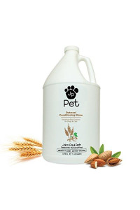 John Paul Pet Oatmeal Conditioning Rinse - Grooming for Dogs and Cats, Soothe Sensitive Skin Formula with Aloe for Itchy Dryness for Pets, pH Balanced, Cruelty Free, Paraben Free, Made in USA