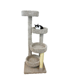 New Cat Condos 190113-Neutral Color Solid Wood Large Cat Playground, Neutral, Large