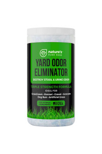 Nature's Pure Edge,Yard Odor Eliminator. Perfect For Artificial Grass, Patio, Kennel, and Lawn. Instantly Removes Stool and Urine Odor. Long Lasting. Kid and Pet Safe.