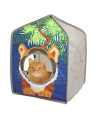 Kitty City Pop-up Safari Hut Play House, Cat Cube, Play Kennel, Cat Bed, Jungle Cat House