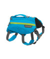 Ruffwear, Singletrak Dog Pack, Hiking Backpack with Hydration Bladders, Blue Dusk, Medium