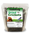TradeKing Natural Dried Crickets, Food for Bearded Dragons, Wild Birds, Chicken, Fish, & Reptiles (8 oz Resealable Bag) Veterinary Certified