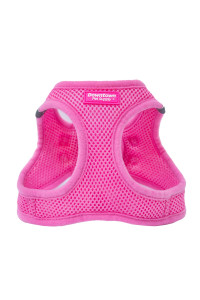 Downtown Pet Supply Step in Dog Harness for Small Dogs No Pull, Medium, Pink - Adjustable Harness with Padded Mesh Fabric and Reflective Trim - Buckle Strap Harness for Dogs