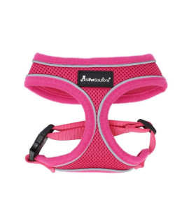 All Pet Solutions Soft Mesh DogPuppy Adjustable Harness, Pink, Large