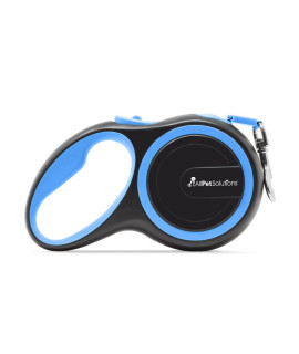 allpetsolutions Retractable Dog Leash Extending Lead - 110 lb Dogs 26 ft - with Anti-Slip Brake, Release Button, Anti-Twist Lobster clip, Soft grip Handle - for Small, Medium, Large Pets - Blue