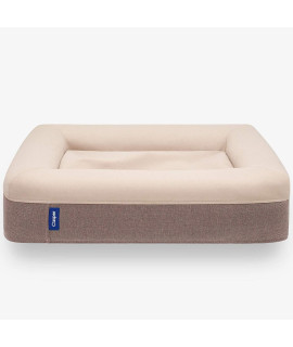 Casper Dog Bed, Plush Memory Foam, Large, Sand, 35.0L x 45.0W x 7.0Th