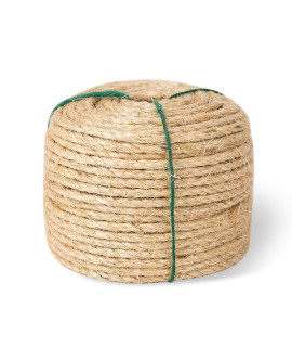 Yangbaga Sisal Rope for Cats - 1/4 Inch - Natural Fiber and Color 164FT