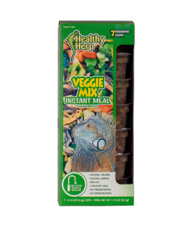 Healthy Herp Instant Meal Veggie Mix Reptile Food 7 x 0.16-Ounce (4.6 Grams) Cups