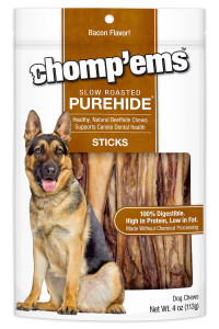 CHOMP 'EMS Ruffin' It 21002 Purehide Dog Chew, 5 oz