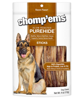 CHOMP 'EMS Ruffin' It 21002 Purehide Dog Chew, 5 oz