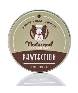 Natural Dog Company PawTection, 1 oz Tin, Veterinarian-Approved, All-Natural Dog Paw Balm and Moisturizer, Nourishing Dog Paw Protector for Rough Terrain and Harsh Temperatures