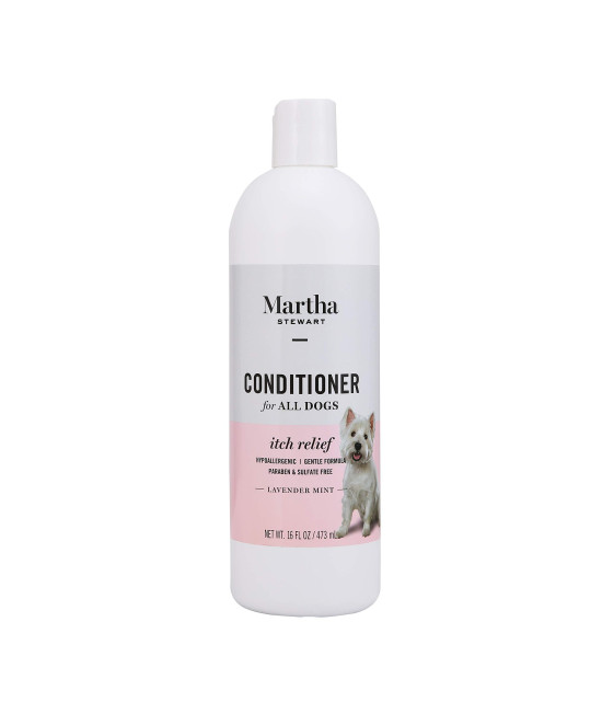 Martha Stewart for Pets Itch Relief conditioner for Dogs Puppy and Dog conditioner for Dry Itchy Skin, 16 Ounces Anti Itch Dog conditioner to Nourish Your Dogs coat
