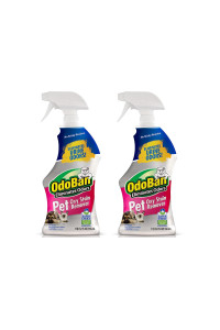 OdoBan Pet Solutions Oxy Stain Remover, Pet Stain Eliminator, 2-Pack, 32 Ounce Spray Each