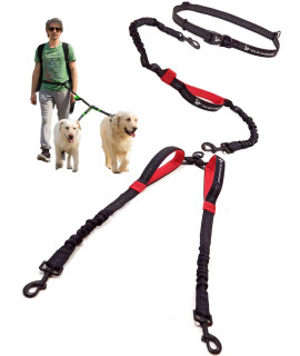 Exquisite Double Dog Leash for Large Dogs Hands Free Dog Leash 2 Dogs Waist Dog Leash for Large Dogs Two Dog Leash for Large Dogs Leash for Big Dogs Hands Free Running Dog Leash