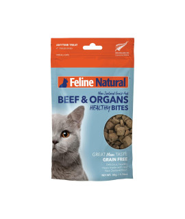 Feline Natural - Grain-Free Freeze Dried Cat Treats - Beef, 1.76Oz