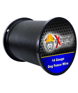 Industrial Grade Dog Fence Wire - 1000 Feet of Thickest Longest Lasting Electric Dog Fence Wire Available -14 Gauge (AWG) UV Resistant and Submersible by eXtreme Dog Fence