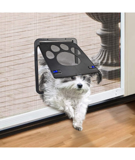 PETLESO Dog Door for Screen Door, Cat Door Screen Small Dog Door Insert for Sliding Door Easy Install, Small 810