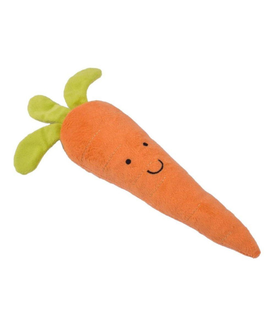 Petface Foodie Faces Fluffy carrot Dog Toy