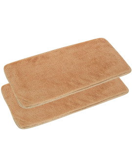 Pet Kennel Pads Pack of 2 Soft Replacement Inserts for Pet Travel Carriers & Pet Beds Highly Absorbent Liners for Sleeping & Traveling Washable Padded Covers for Cats & Dogs (Beige 2 Pack)