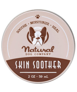 Natural Dog Company Skin Soother, 2 oz. Tin, Allergy and Itch Relief for Dogs, Dog Moisturizer for Dry Skin, Dog Lotion, Ultimate Healing Balm, Dog Rash Cream