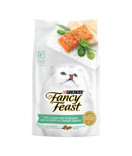 Purina Fancy Feast Dry Cat Food with Ocean Fish and Salmon - (4) 16 oz. Bags