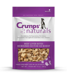 Crumps Naturals Beef Liver Bites 10o oz (280g) (100% Beef Liver)