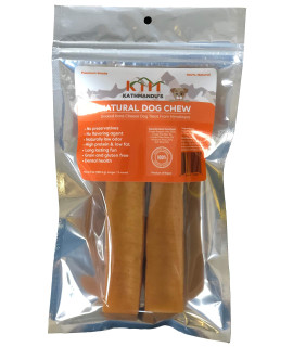 KATHMANDUS Authentic Himalayan cheese Yak chew, contains Two Large chews, Handcrafted for Dogs Under 55 pounds, Ideal for improving Dental Hygiene