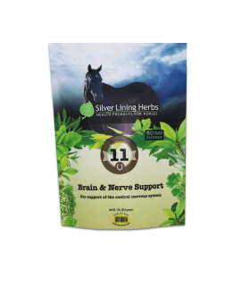 Silver Lining Herbs Brain & Nerve SupportImproves Focus Short Attention Span and BehaviorNatural Herbs Promotes Horses Mental Health Focus and good Behavior1 Pound BagMade in USA